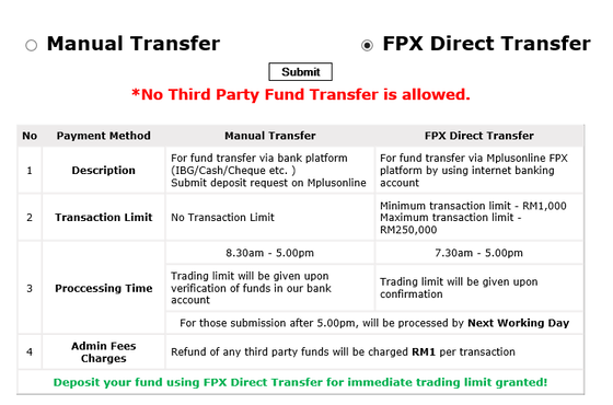 Mplus Online FPX Payment