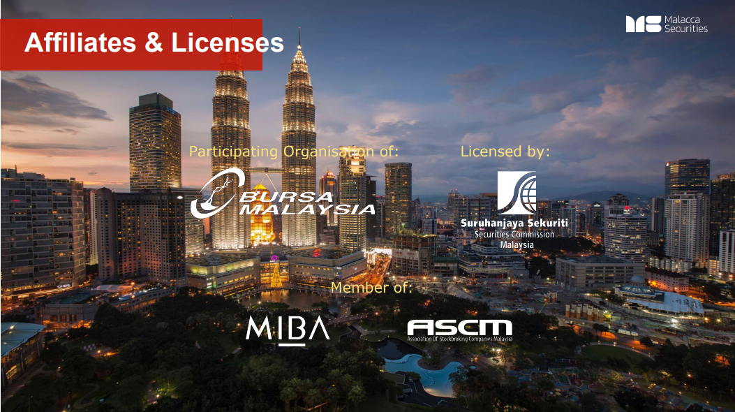 Malacca Securities Sdn. Bhd. is one of the Participating Organisation of Bursa Malaysia and licensed by Securities Commission Malaysia.